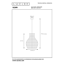 Pendelleuchte ALBAN, � 35 cm, 1xE27, schwarz