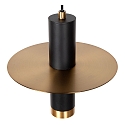 pendant luminaire SELIN cylindrical GU10 IP44, copper, black dimmable