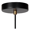 pendant luminaire SELIN cylindrical GU10 IP44, copper, black dimmable