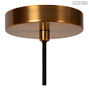 Lucide pendant luminaire CORINA E27 IP20, brass, black dimmable