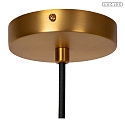 Lucide pendant luminaire CORINA E27 IP20, brass, black dimmable
