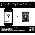 Lucide Tischleuchte CHARLIZE, � 23 cm, 1xE27, Rauchfarbe grau