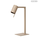 Lucide table lamp LESLEY swivelling GU10 IP20, taupe 