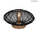 table lamp CORINA E27 IP20, brass, black 