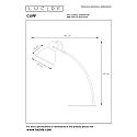 Schreibtischleuchte CURF, 1xE27, schwarz