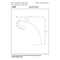 Lucide Schreibtischleuchte CURF, 1xE27, wei�