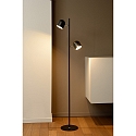 Lucide LED Stehlleuchte SKANSKA, 2x5W, 3000K, dimmbar, schwarz
