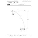 Lucide Stehlleuchte Mit Leselampe CURF, 1xE27, wei�