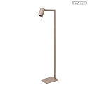 Lucide floor lamp LESLEY swivelling GU10 IP20, taupe 
