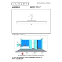 Lucide LED Wandleuchte MADELON Badezimmerleuchte, 1x18W, 2700K, IP44, schwarz