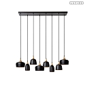 Lucide pendant luminaire CHAYANNE 8 flames E14 IP20, brass, black 