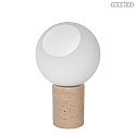Lucide table lamp DAVIN E27 IP20, opal, taupe 
