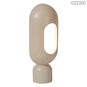 Lucide table lamp BARRIS E27 IP20, taupe 