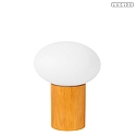 Lucide table lamp BIRTLE E27 IP20, wood, opal 