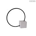 Lucide table lamp CIRKELIS IP20, grey, black dimmable