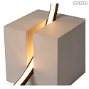 Lucide table lamp CIRKELIS IP20, grey, black dimmable
