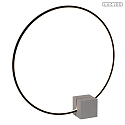 Lucide floor lamp CIRKELIS IP20, grey, black dimmable