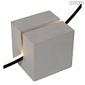 Lucide floor lamp CIRKELIS IP20, grey, black dimmable