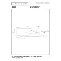 Lucide Wandleuchte SEBO, 1xE27, wei�