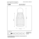 Lucide LED Outdoor Akku Tischleuchte FJARA, � 17,5 cm, 1x0,3W 3200K, IP44, dimmbar, gr�n