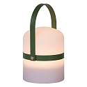 Lucide LED Outdoor Akku Tischleuchte LITTLE JOE, � 10 cm, 1x0,3W 3200K, IP44, dimmbar, gr�n