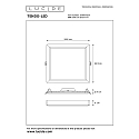 Lucide ceiling luminaire TENDO LED square IP20, white 