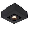Lucide LED Deckenstrahler XIRAX, inkl. 1x GU10 5W 2200K/3000K 320lm 40 CRi >95�, Dim to warm, dreh-/schwenkbar, schwarz