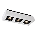 Lucide LED Deckenstrahler XIRAX, GU10, 3x5W 2200K/3000K, dimmbar, wei�