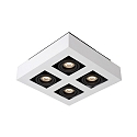 LED Deckenstrahler XIRAX, GU10, 4x5W 2200K/3000K, dimmbar, wei�