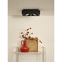 Lucide LED Deckenstrahler ZEFIX, GU10, 2x12W 2200K/3000K, dimmbar, schwarz