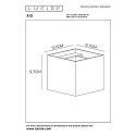 Lucide LED Wandleuchte XIO, G9, 1x4W, 2700K, dimmbar, Rostfarbe