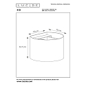 Lucide LED Wandleuchte XIO, G9, 1x3,5W, 2700K, dimmbar, Gold matt, messing