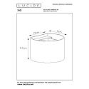 Lucide LED Wandleuchte XIO, G9, 1x3,5W, 2700K, dimmbar, grau