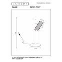 Lucide Tischleuchte CLUBS, 1xGU10, wei�
