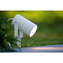 Lucide Erdspie�-Gartenstrahler TAYLOR, IP65, GU10 max. 50W, 40cm offenes Kabel, wei�