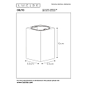 Lucide Aufbau-Deckenstrahler DELTO, eckig, inkl. GU10 LED 5W 2200-3000K (Dim-to-Warm) CRi95, Aluminium, grau