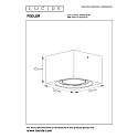 LED Deckenstrahler FEDLER, GU10, 1x12W 2200K/3000K, dimmbar, eckig