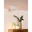 Lucide LED Deckenstrahler FEDLER, GU10, 1x12W 2200K/3000K, dimmbar, eckig, wei�