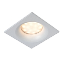 recessed spotlight ZIVA square GU10 IP44, white matt