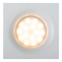 Lucide recessed spotlight ZIVA square GU10 IP44, white matt