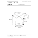 Lucide Aufbau-Wandstrahler TURNON, 1-flammig, inkl. Schalter + GU10 5W 2200-3000K (Dim-to-Warm) CRi95, schwarz / gold matt
