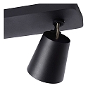 Lucide Aufbau-Deckenstrahler TURNON, 2-flammig, inkl. 2x GU10 5W 2200-3000K (Dim-to-Warm) CRi95, schwarz / gold matt