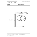 Lucide LED Wandstrahler NIGEL, GU10, 1x5W, 3000K, dimmbar, Mit USB-Ladepunkt, Gold matt, messing