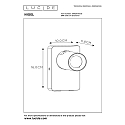 LED Wandstrahler NIGEL, GU10, 1x5W, 3000K, dimmbar, Mit USB-Ladepunkt