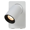 Lucide LED Wandstrahler NIGEL, GU10, 1x5W, 3000K, dimmbar, Mit USB-Ladepunkt, wei�