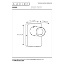 Lucide LED Wandstrahler NIGEL, GU10, 1x5W, 3000K, dimmbar, Mit USB-Ladepunkt, wei�