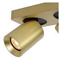 Lucide LED Deckenstrahler NIGEL, GU10, 2x5W 2200K/3000K, dimmbar, Gold matt, messing