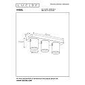 Lucide LED Deckenstrahler NIGEL, GU10, 3x5W 2200K/3000K, dimmbar, wei�