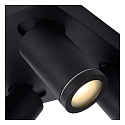 Lucide LED Deckenstrahler TAYLOR Badezimmerleuchte, GU10, 4x5W 2200K/3000K, dimmbar, IP44, schwarz