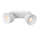 Lucide spot TRIGONO ES111 2 flames, adjustable, conical GU10 IP20, white dimmable